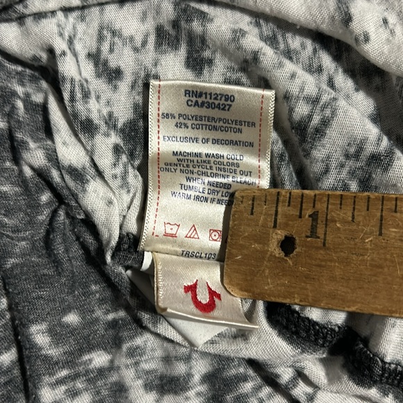 Vintage True Religion Y2K distressed burnt out, metallic tank muscle top - Picture 9 of 10